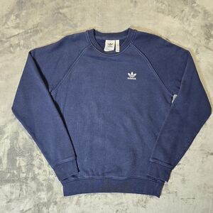 Adidas Orginials Trefoil Essential Crewneck Sweatshirt Size Small Navy